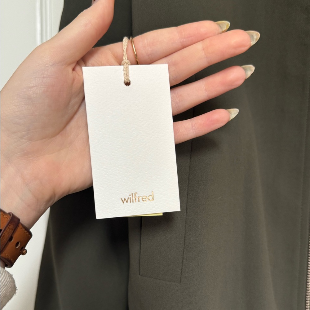 Aritzia Wilfred Green Bomber Jacket - Picture 3 of 4